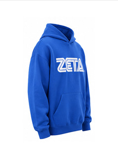 เสื้อฮู้ดผ้าฝ้ายฟลีซสีน้ำเงินสำหรับผู้หญิง Zeta Phi Beta Sorority ปักโลโก้ด้านหน้า แห้งเร็ว ผ้า 200 กรัม ทรงปกติ - Product Image 2