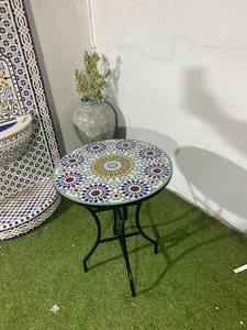 Mesa con Tapa de Madera y Base de Hierro con Logotipo Personalizado para Hogar y Oficina, de la India - Product Image 4