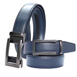 Cinturones Ajustables de Cuero Genuino con Cierre Automático para Hombre - Product Image 1