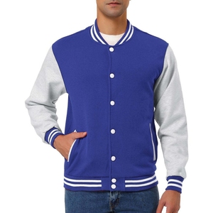 เสื้อแจ็คเก็ตวาร์ซิตี้แบบสั่งทำพิเศษ ผ้าวูลผสมพรีเมียม คอปกและปลายแขนเสื้อแบบริบ กระดุมแป๊ก ปักโลโก้แบบปักดิ้น ป้ายยี่ห้อส่วนตัว เสื้อแจ็คเก็ตวาร์ซิตี้ - Product Image 5
