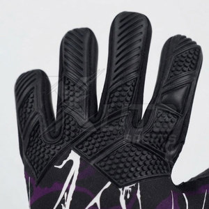 Gants de gardien de but professionnels en caoutchouc antidérapants pour adultes avec fermeture auto-agrippante, protection des doigts et du pouce, paume respirante - Product Image 5