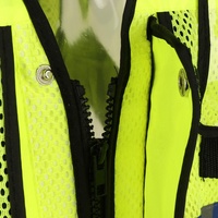 Veste uniforme de sécurité réfléchissante haute visibilité de conception OEM pour hommes, imperméable avec flash LED pour les tâches de sécurité