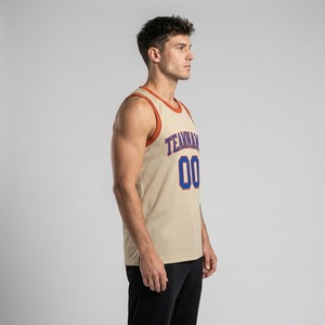 Custom Design Breathable Quickly Dry Basketball Jersey Reversible Plain Basketball Jerseys Uniform Mens Basketball Uniform Set - Product Image 2