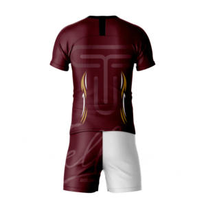 Conjunto de Uniforme de Fútbol de Manga Corta de Alta Calidad, Transpirable, de Malla, de Secado Rápido, Anti-UV, Azul Oscuro, con Estampado Digital - Product Image 4