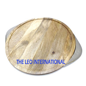 Bandeja de Servicio de Aluminio de Alta Calidad y Estilo Moderno para Hotel, con Asas, Acabado Plateado, Bandejas Metálicas Creativas - Product Image 5