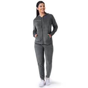 Ensemble de survêtement 2 pièces respirant et écologique pour femme, style vintage, coupe ample, idéal pour l'automne – Vente en gros - Product Image 6