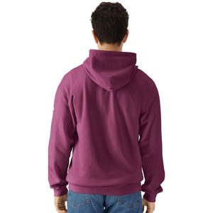 Midweight Fleece Adult Full <b>Zip</b> <b>Hooded</b> Sweatshirt Plum Soft Warm Casual Hoodie Jacket Comfortable Custom Wholesale - Product Image 3