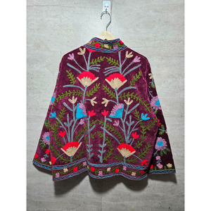Chaqueta de terciopelo para mujer, estilo nuevo, abrigo a rayas de algodón, chaqueta boho de alta calidad, chaqueta bordada, chaquetas de temporada - Product Image 6