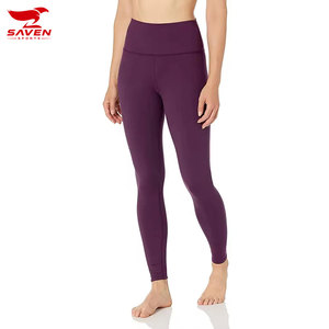 Leggings pour femmes, pantalons élastiques à taille élastique, leggings transparents pour filles, leggings de fitness de haute qualité, personnalisables pour OEM - Product Image 1