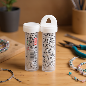 Perline a Forma di Stella 6x6mm 15g in Barattolo per Creazione di Gioielli - Product Image 2