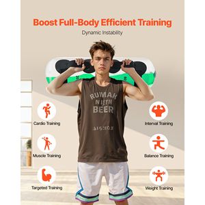 Pesi d'acqua portatili regolabili da 20 kg (70 libbre) per allenamento completo del corpo, stabilità e fitness - Product Image 3