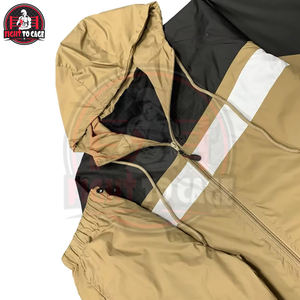 New Arrival High-Quality Polyester Windproof Sets Designer Multi-Color <b>Patchwork</b> <b>Jacket</b> & Shorts Custom Logo Jogging Suits - Product Image 3