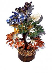 Vente en gros de puces d'agate naturelle à 7 chakras 300 perles arbre à pas de style d'amour romantique pour la décoration de la maison technique de pierres précieuses sculptées - Product Image 4