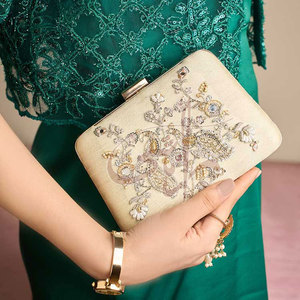 Bolsos de Mano Hechos a Mano para Mujer, con Cuentas, de Color Sólido, Último Estilo, Alta Calidad, Gran Venta, MOQ Bajo - Product Image 4