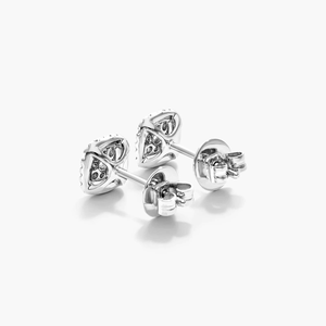 Boucles d'oreilles clous en argent sterling 925 de qualité supérieure avec diamant Moissanite, taille ronde brillante, éclat intemporel, bijoux fins élégants, cadeau pour elle - Product Image 6