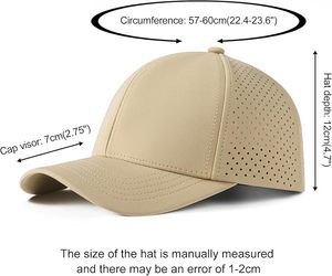 หมวกแก๊ปสีเบจ 6 แผง แบบ Snapback ตาข่ายระบายอากาศ ปรับขนาดได้ เหมาะสำหรับทุกเพศ ใช้ได้ทั้งกลางแจ้งและลำลอง สำหรับฤดูใบไม้ผลิและฤดูร้อน สำหรับผู้ใหญ่ - Product Image 5