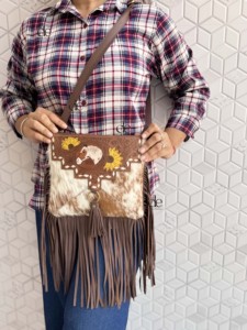 Sac fourre-tout en cuir sculpté à la main avec franges, modèle 2026, vente en gros, sac à main élégant en cuir de vachette multi-usages pour femmes - Product Image 5