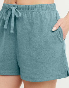Pantalones Cortos Deportivos Casuales para Mujer, de Felpa Francesa, Cintura Alta, Suaves, Transpirables, de Secado Rápido, Ecológicos, con Tecnología de Control de Humedad, Servicio OEM - Product Image 5