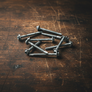 High Strength Class 8 Integrated Metal Washer Roofing <b>Screws</b> - Inch Metric Self-Drilling Fasteners - Product Image 4