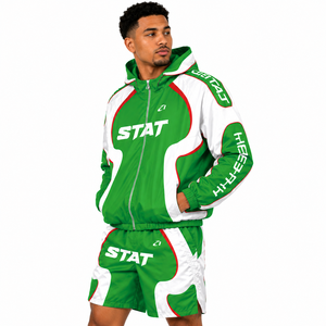 Vente en gros de survêtements de sport coupe-vent personnalisés avec logo, ensembles de vestes coupe-vent en nylon respirant à coupe régulière, sweats à capuche – Fabricants USA - Product Image 3