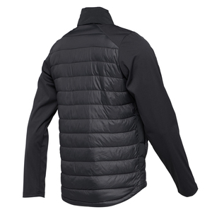 Veste matelassée hybride personnalisée pour homme, rembourrée de duvet, pour le printemps et l'automne, col montant, devant rembourré, fermeture éclair sur le dos - Product Image 3