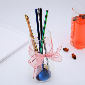 Cuchara mezcladora de acero inoxidable 18/8 al por mayor, cuchara-pajita reutilizable para café, té y bar, juego de cucharas mezcladoras - Product Image 2