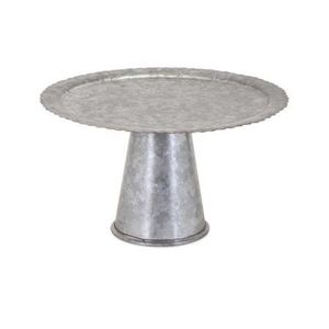 High Selling Attractive Design Galvanized Metal <b>Round</b> Pedestal Cake Stand Dessert <b>Serving</b> <b>Tray</b> For Home Decoration Parties - Product Image 6