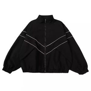 Chaqueta Cortavientos Deportiva Impermeable y Transpirable para Hombre, Diseño Personalizado OEM, Reflectante, Estilo Hip Hop, Talla Grande, 2026 - Product Image 1