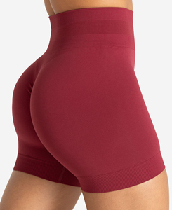 Shorts de biker légers pour femmes, respirants, séchage rapide, taille haute élastique, tissu peigné, couleur unie, décontractés, prix abordable - Product Image 4