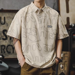 Custom Front Men's Breathable <b>Canvas</b> 180g Short Sleeve Business Casual Shirt OEM Service - Product Image 2