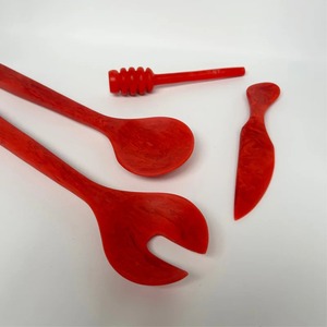 มีดชีสเรซิ่นลายหินอ่อน มีดเรซิ่นสีพาสเทล มีดทำมือสุดหรู มีดชีสเรซิ่น รูปลักษณ์หินอ่อน - Product Image 1