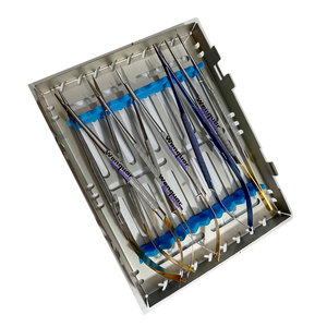 Oferta Especial: Caja de Esterilización de Acero para Instrumentos de Microcirugía Castroveijo de 5 Piezas, Certificación CE - Product Image 2