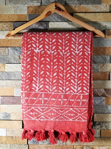 Manta de Sofá de Invierno 100% Algodón Hecha a Mano, Lujosa, Ecológica, con Estampado a Bloque, Tejida, Transpirable, Ligera y Decorativa - Product Image 5