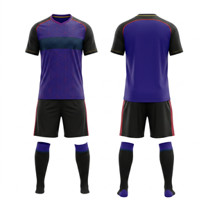 Uniforme de Fútbol para Equipo - Sublimado, Transpirable, 100% Poliéster |   Camiseta Ligera de Secado Rápido con Cuello Redondo y Manga Corta |   Unisex - Product Image 2