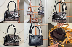 Bolsos de mano de cuero de lujo personalizados para mujer, bolso de hombro oculto de cuero genuino, bolso cruzado de piel de vaca - Product Image 4