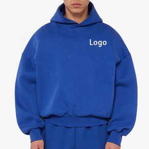 Sweat à capuche en coton molletonné surdimensionné imprimé, de qualité supérieure, style streetwear, pour hommes, vente en gros personnalisée - Product Image 3