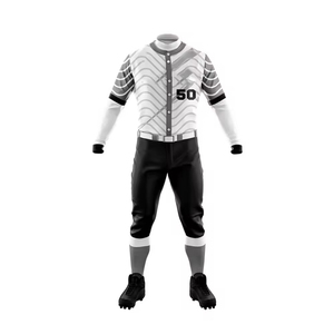 Ventes en gros de maillots de baseball imprimés numériquement de haute qualité, ensembles uniformes personnalisés avec couleur et logo - Product Image 5