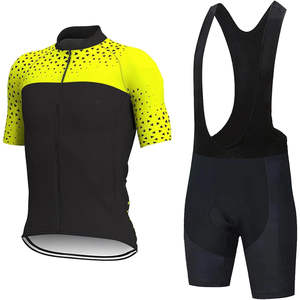 Ensemble de maillot et de short de cyclisme personnalisés avec le nom de l'équipe, uniforme de cyclisme OEM, vente en gros, séchage rapide, léger, respirant, 100% polyester - Product Image 4
