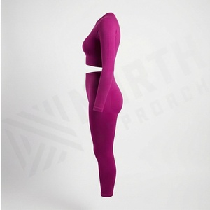 New Arrival Women Active Wear Yoga Set Customized Color <b>Pattern</b> Sports Bra And Fitness <b>Leggings</b> Athletic Clothing Outfits - Product Image 3