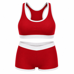Conjunto Deportivo Ligero HMR Sisterhood Sorority, Sujetador Deportivo y Pantalones Cortos de Cintura Alta, Ropa Deportiva Transpirable y Elástica, Conjunto de 2 Piezas - Product Image 5