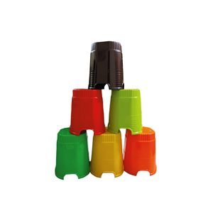 Taburete Redondo Moderno de Plástico, 18 Unidades, Hecho en India, Ecológico - Product Image 1