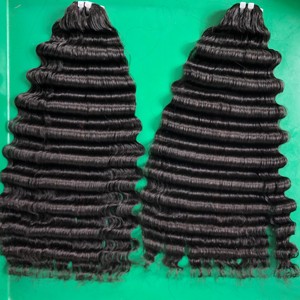 Nueva llegada Venta caliente Qhair vietnamita Mejor calidad Cabello crudo Negro Onda profunda Doble dibujado Paquetes de Qhair - Product Image 5
