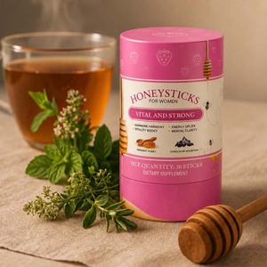 Bâtonnets de miel au Shilajit saveur fraise et safran, vente chaude, OEM, marque privée, fabricant en gros - Product Image 4