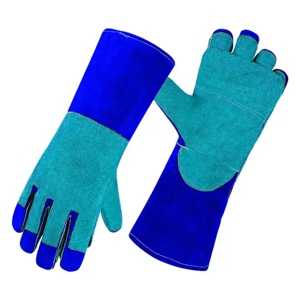 Delantal de Cuero Vacuno de Primera Calidad con Forro Nomex, Protección Resistente para la Palma de la Mano, Guantes de Seguridad para Bomberos y Soldadura - Product Image 4