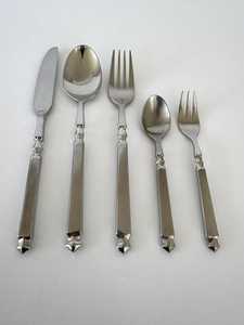 Vintage Stainless Steel <b>Flatware</b> Set - Mid-Century Modern 20 Piece - Product Image 3