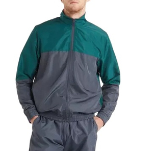 OEM Custom Casual Winter Windproof Tricot Nylon Tracksuits Breathable Eco-Friendly Solid Color Track Hooded <b>Jacket</b> Athletic - Product Image 6