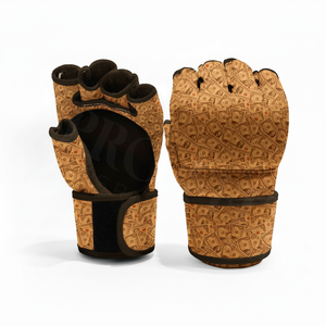 Guantes de Kickboxing de Cuero Genuino, Color Liso, para Artes Marciales, Entrenamiento de Fuerza, Gimnasio, Levantamiento de Pesas - Product Image 4