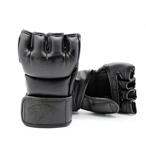 Gants d'entraînement de boxe MMA en cuir PU de haute qualité personnalisés, demi-doigts, gants UFC MMA - Product Image 6