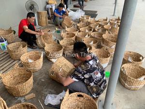 New Arrival Rectangular Natural Rattan Wicker <b>Box</b> With Lid Eco Friendly Kid Storage Basket Wholesale Bulk Supplier Toy Organizer - Product Image 4