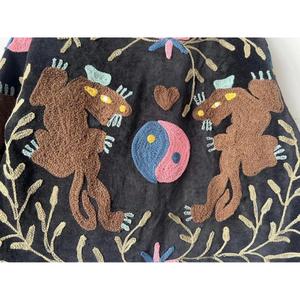 Stylish Handmade Embroidered <b>Animal</b> <b>Pattern</b> Blazer Women Full Sleeve Turn-down Collar Regular Length Woven Fabric Autumn Style - Product Image 5